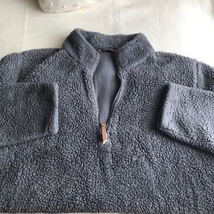 2XL Charles River Sherpa Pullover Charcoal Grey